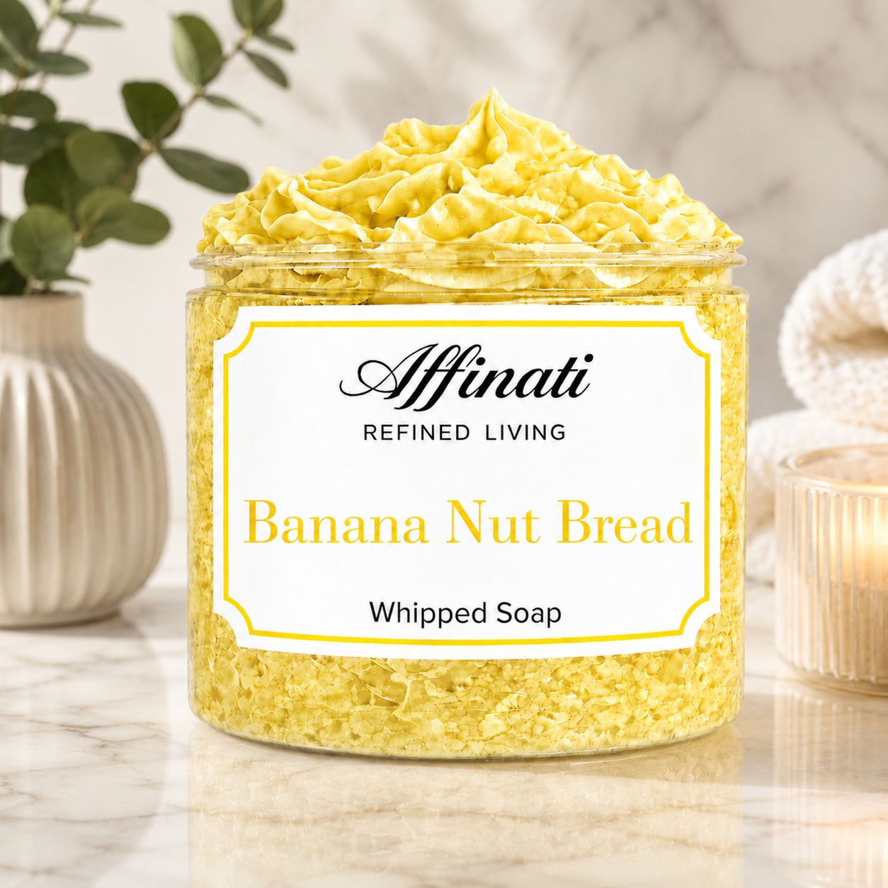 Banana Nut Bread Whipped Soap - 20 oz