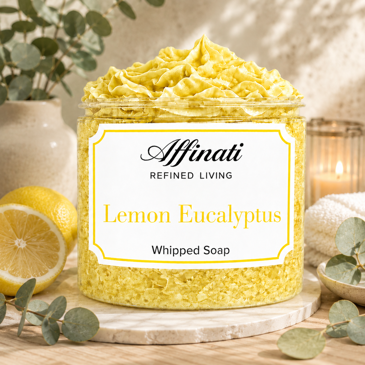 Lemon Eucalyptus Whipped Soap - 20 oz