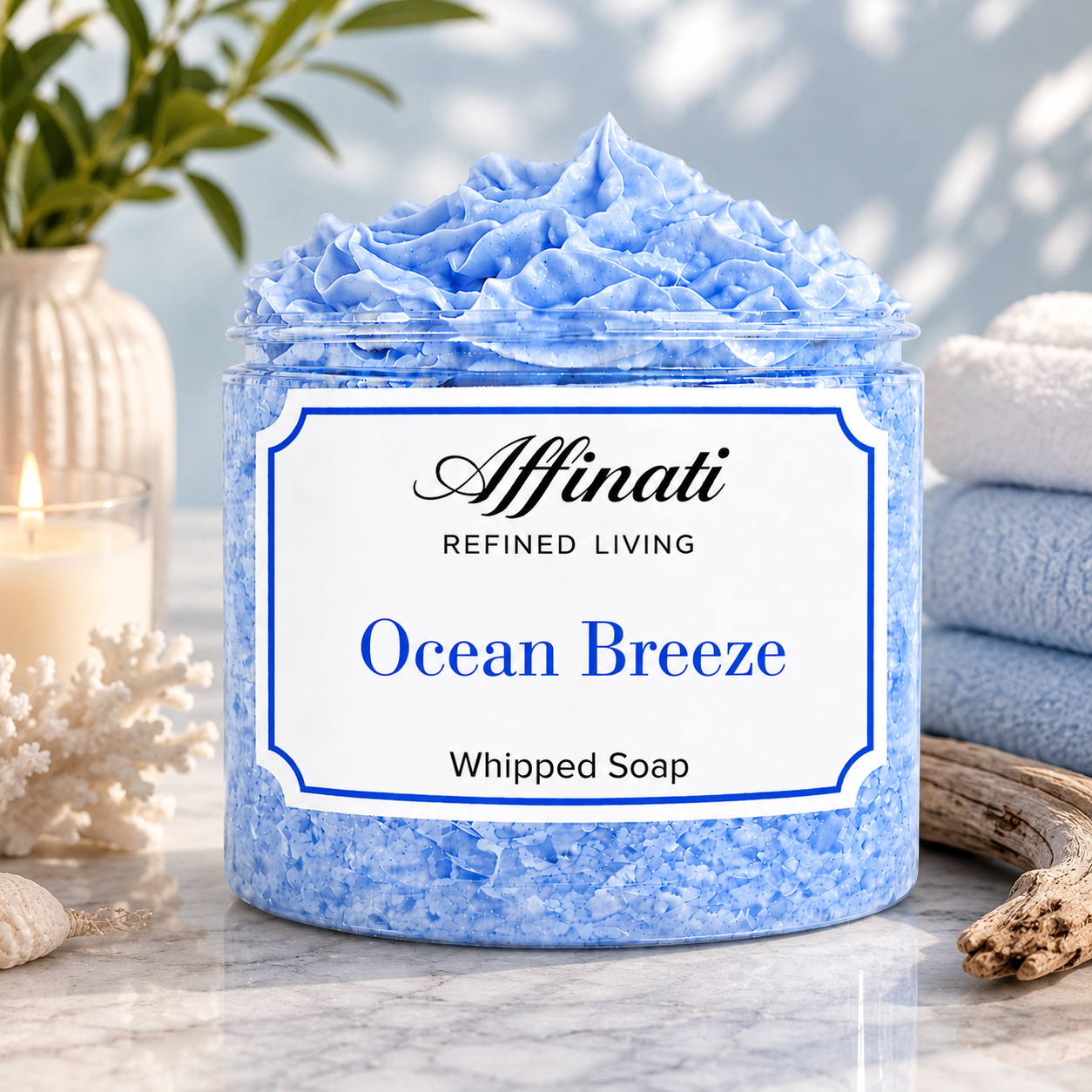 Ocean Breeze Whipped Soap - 20 oz