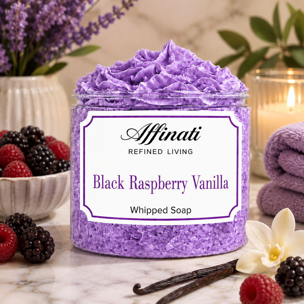 Black Raspberry Vanilla Whipped Soap - 20 oz