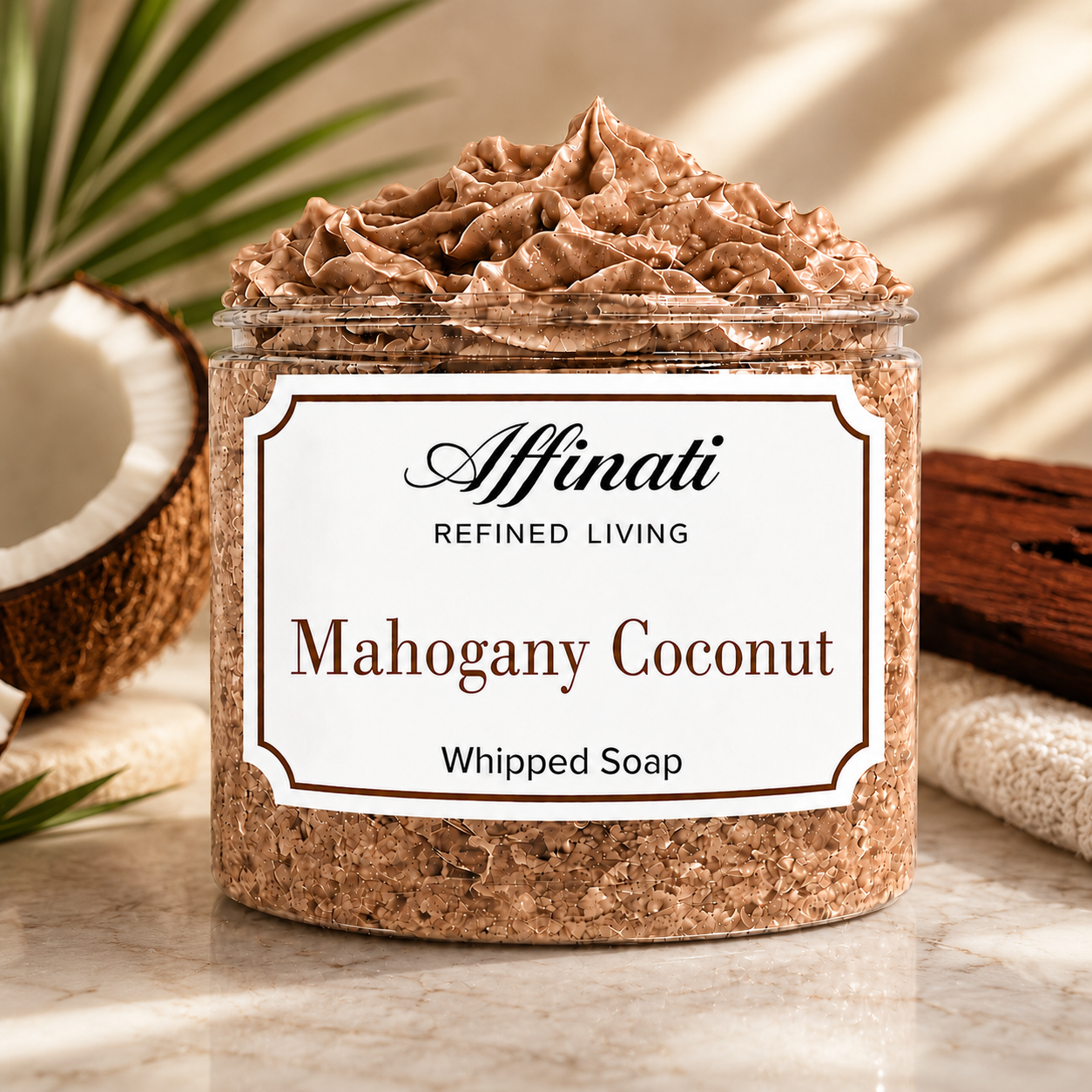 Mahogany Coconut Whipped Soap - 20 oz