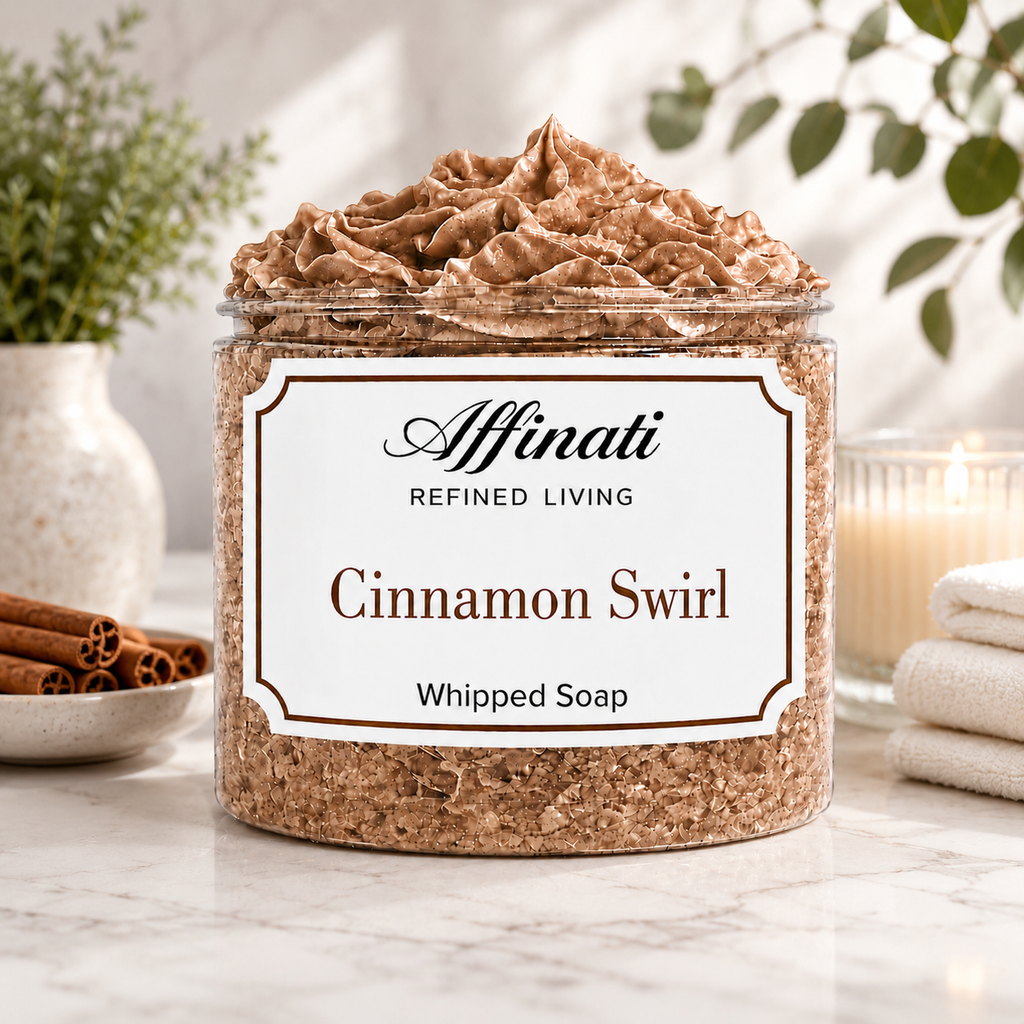 Cinnamon Swirl Whipped Soap - 20 oz