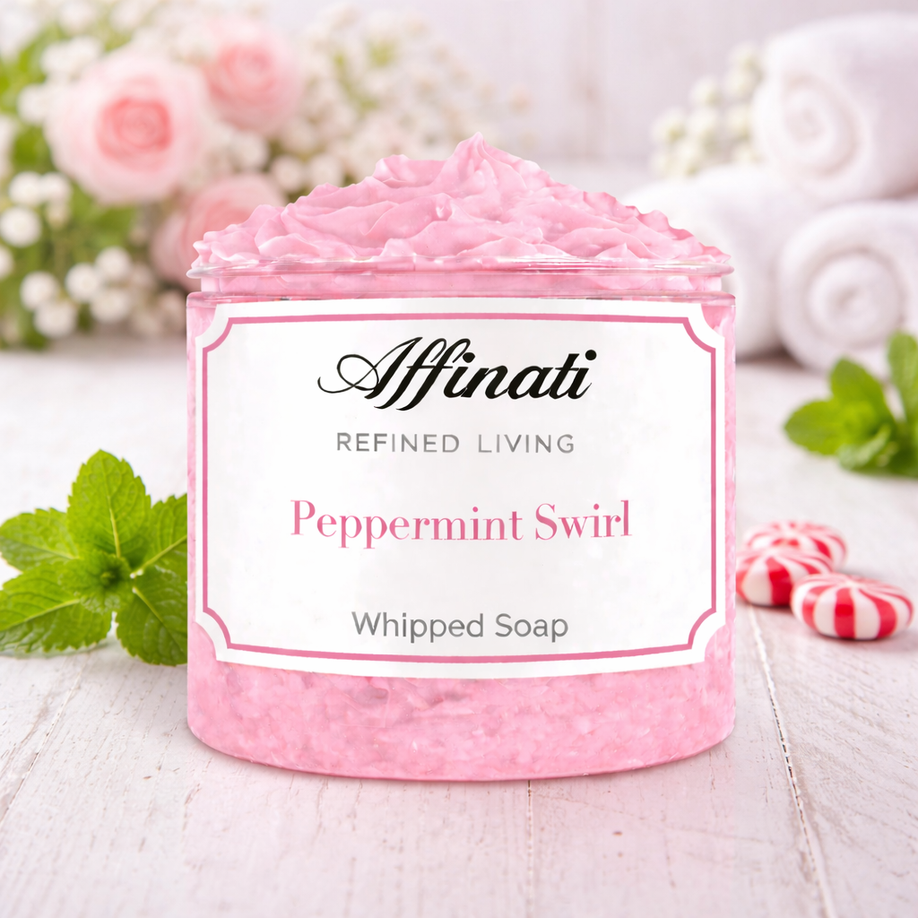 Peppermint Swirl Whipped Soap - 20 oz