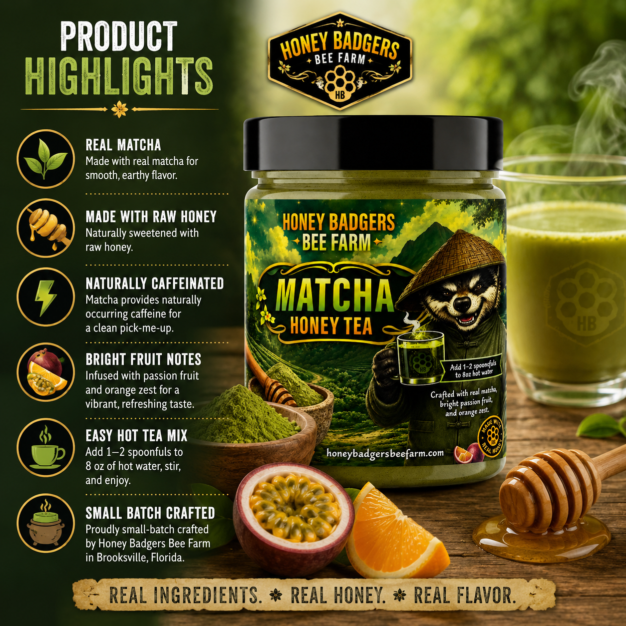 Matcha Green Honey Tea