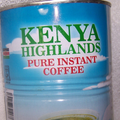 Kenya Highlands Pure Instant Coffee front label close up