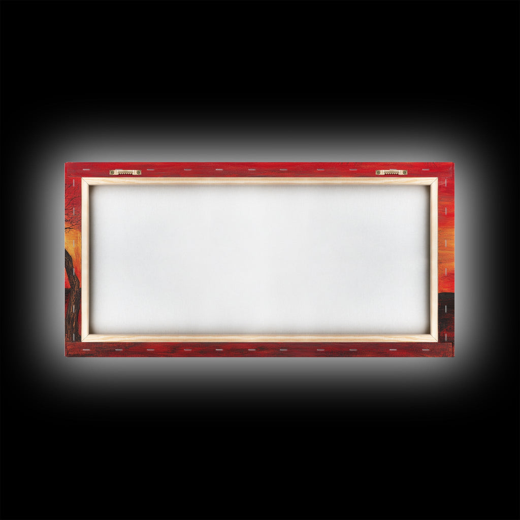 Despair - Framed Canvas Print - Moody Decor - Abstract Wall Art