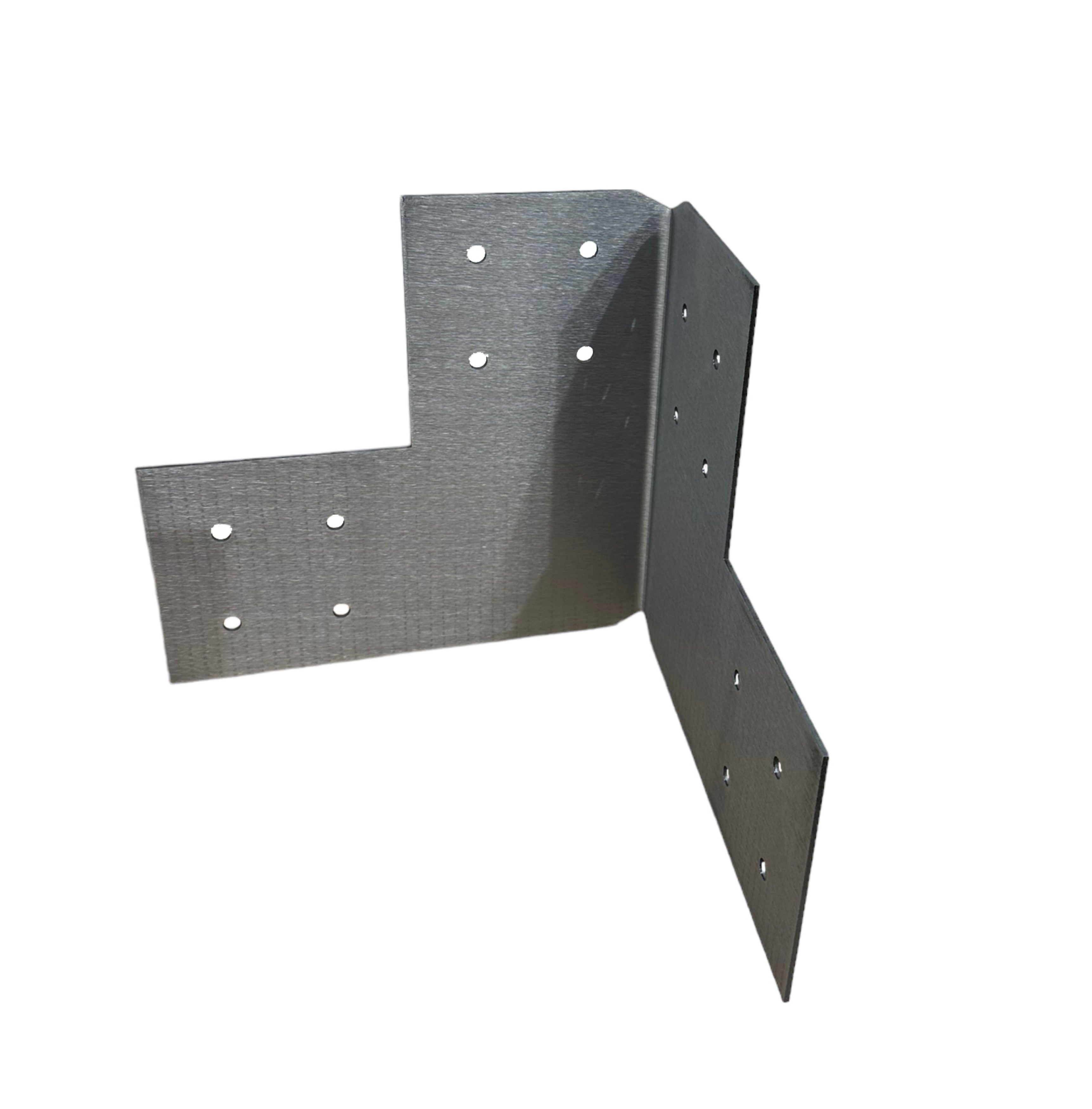 Structural Design Corner Bracket for 4x4 Post, 4x4 Corner Support Bracket, 4x4 Steel Bracket, 4 inch Post Bracket, 4x4 Corner Bracket
