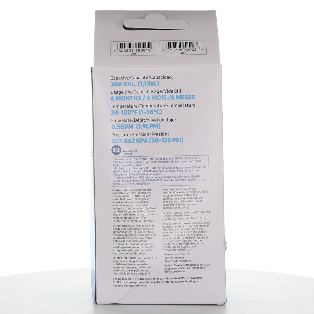 Samsung HAFIN2/EXP Genuine Replacement Refrigerator Water Filter - DA29-00003G (new version)