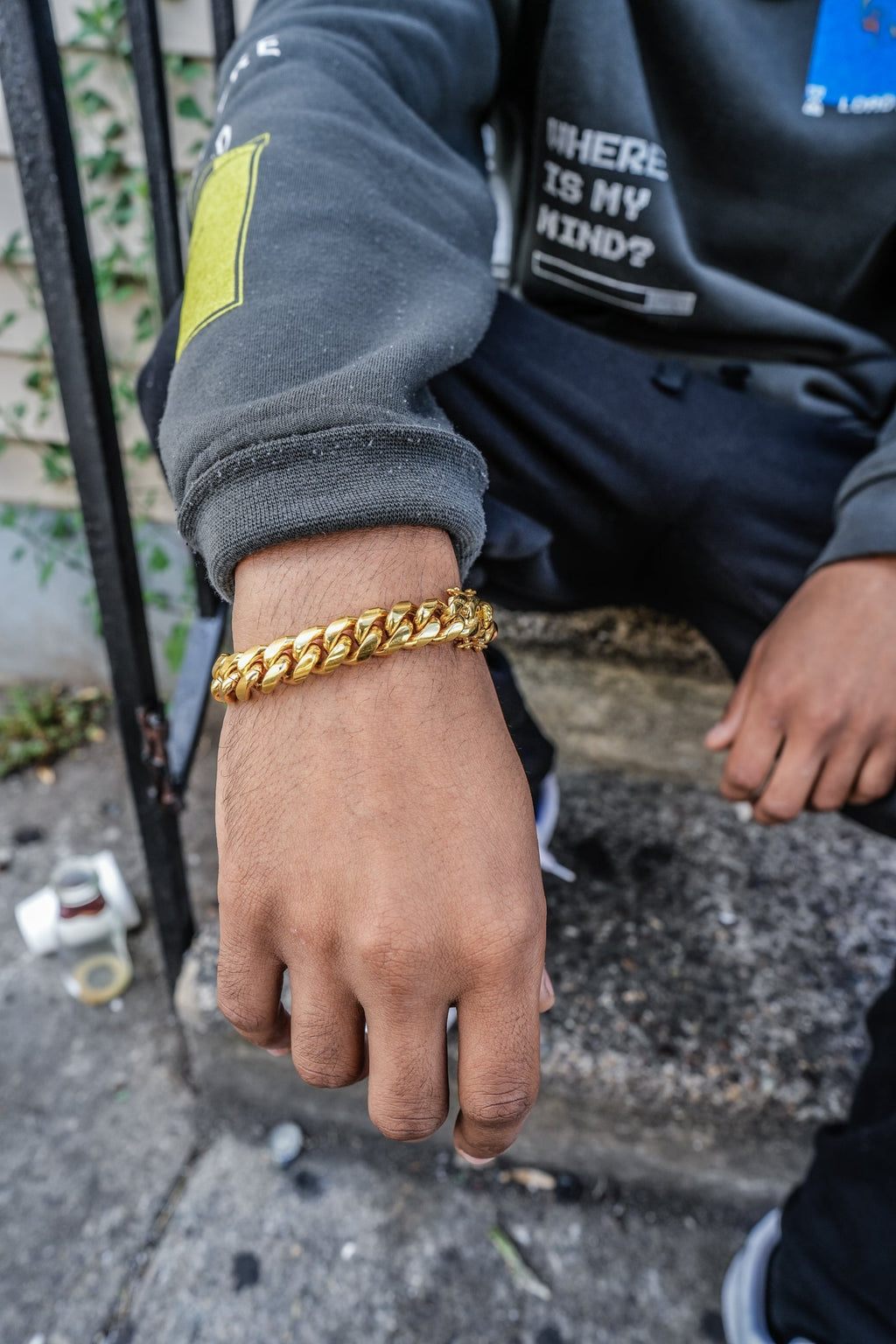 12mm Cuban Link Necklace Bracelet Bundle