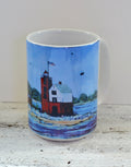 Drinkware - Round Island Lighthouse Mackinac Island.