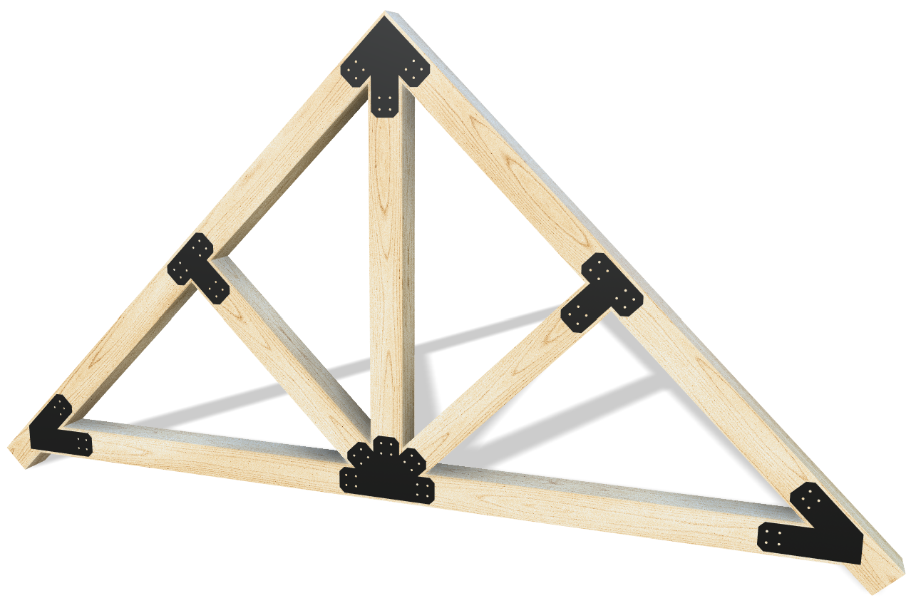 Decorative Design Timber Truss Brackets for 8x8 Posts, 8" Timber Truss Brackets