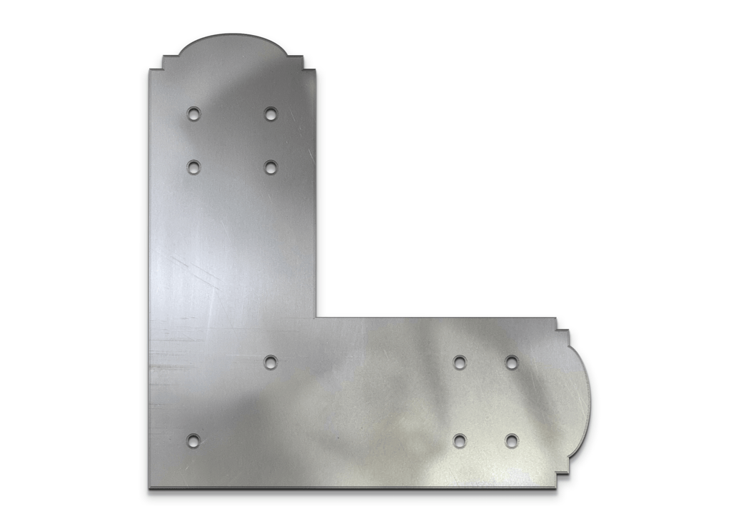 Decorative Design L Bracket for 8" Post, 8x8 L Support Bracket, Pergola Bracket, 8 inch Post Bracket, 8x8 L Bracket, Truss Plate