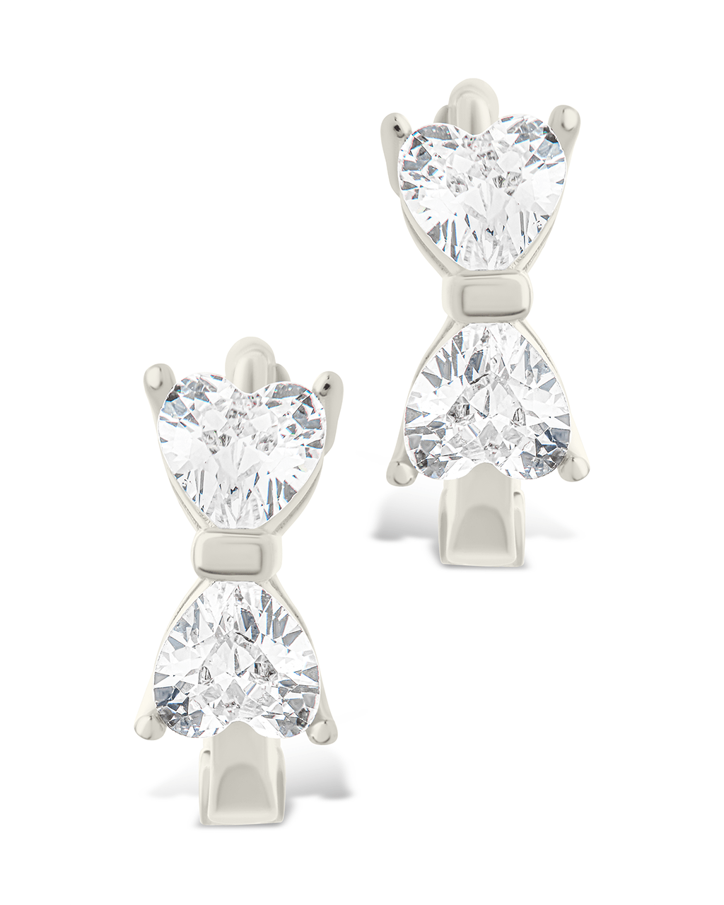 Sterling Silver Ravenna CZ Micro Hoop Earrings