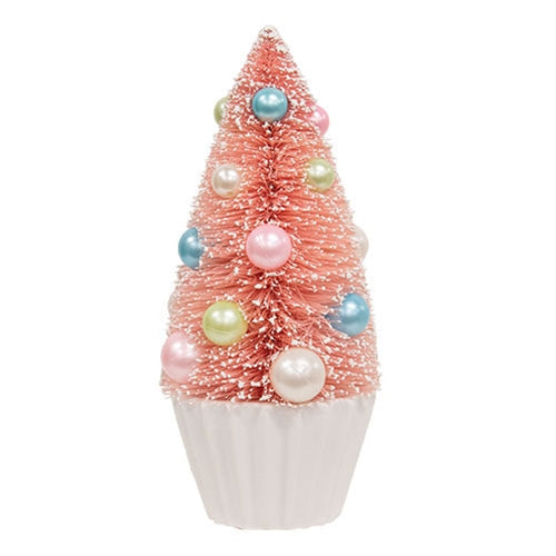Spring or Christmas Pink Bottle Brush Tree