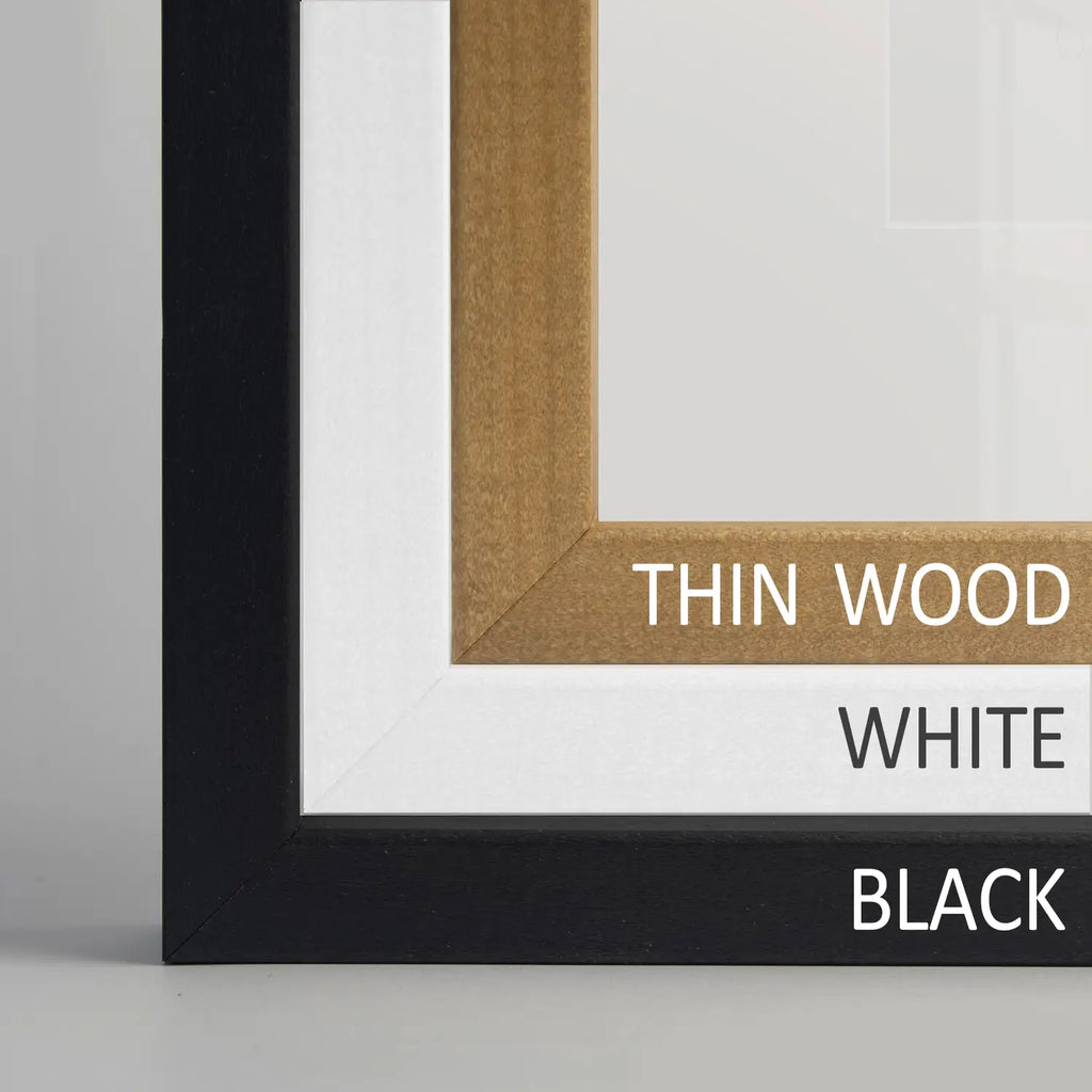 Blue Abstract Watercolor Mountain 3 Piece Decor