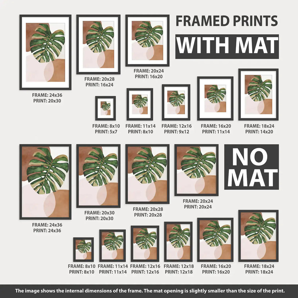 Pink Green Matisse Abstract Wall Prints Set
