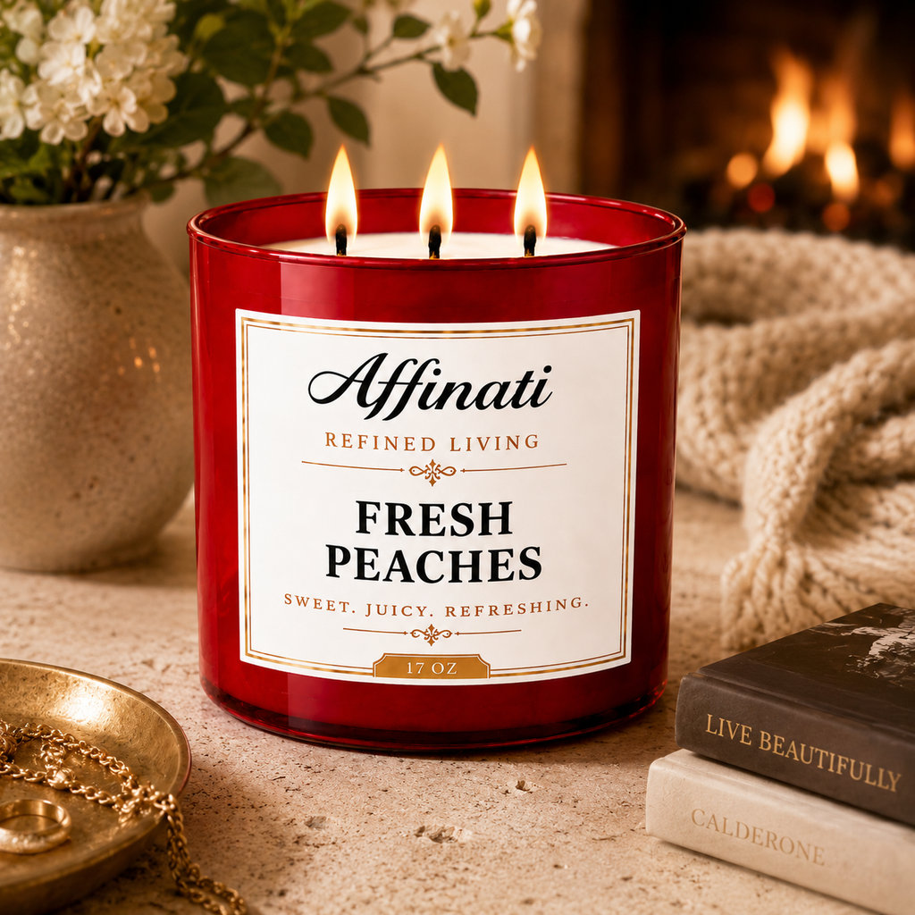 Fresh Peaches 3-Wick Candle