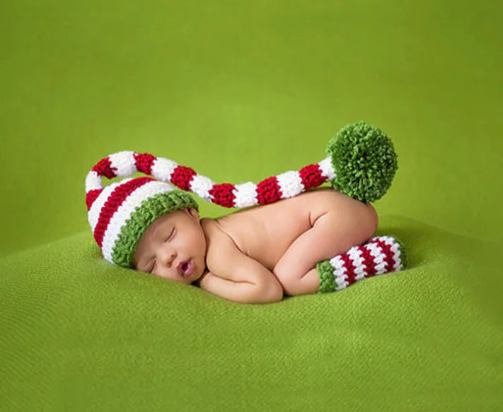 Newborn Photography Knitted Outfit Set
