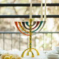 Enamel-Colored Luxury Hand-Crafted Menorah – The Classic Premium Series