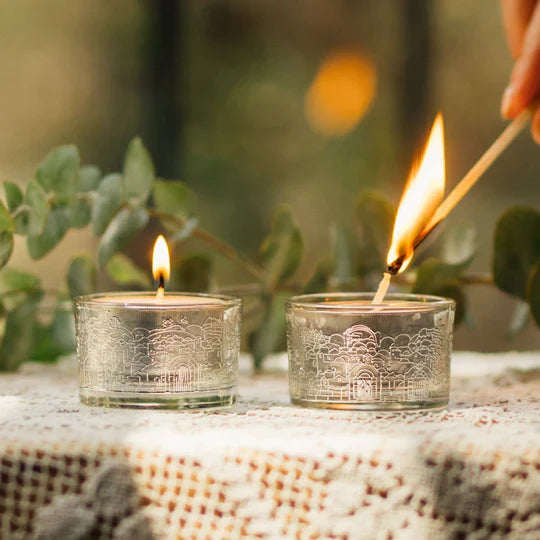 Contemporary Shabbat Candle Holders – Jerusalem Glass Series