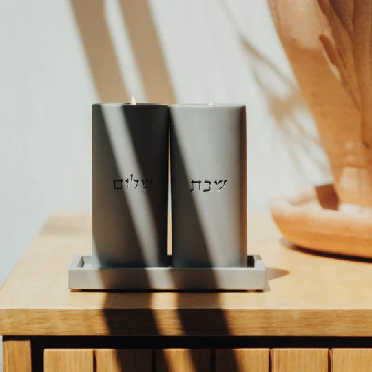 Sleek Concrete Tray for Candles & Home Decor – Nest Series