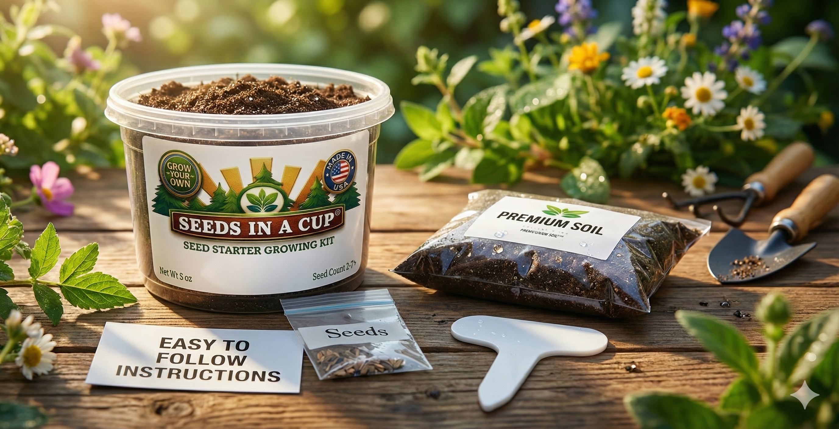 Pea Grow Kit | Grow Pea from Seed | Seeds In A Cup®
