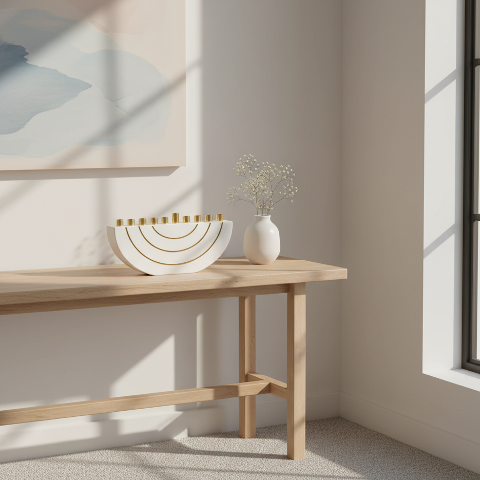 Modern Concrete Hanukkah - Glam Series