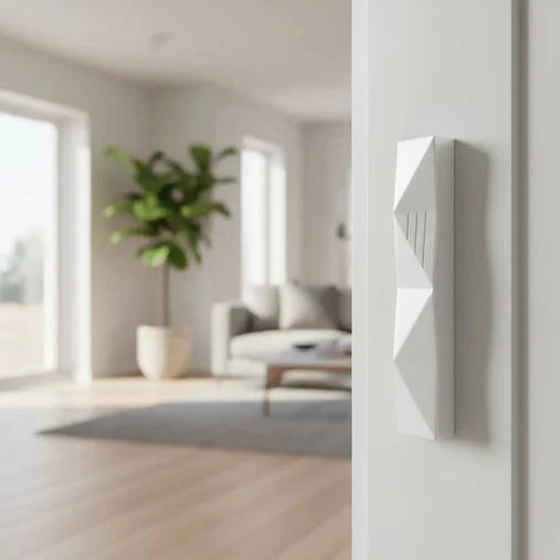Modern Concrete Mezuzah Judaica for Entryways and Interior Doors – Wave Series