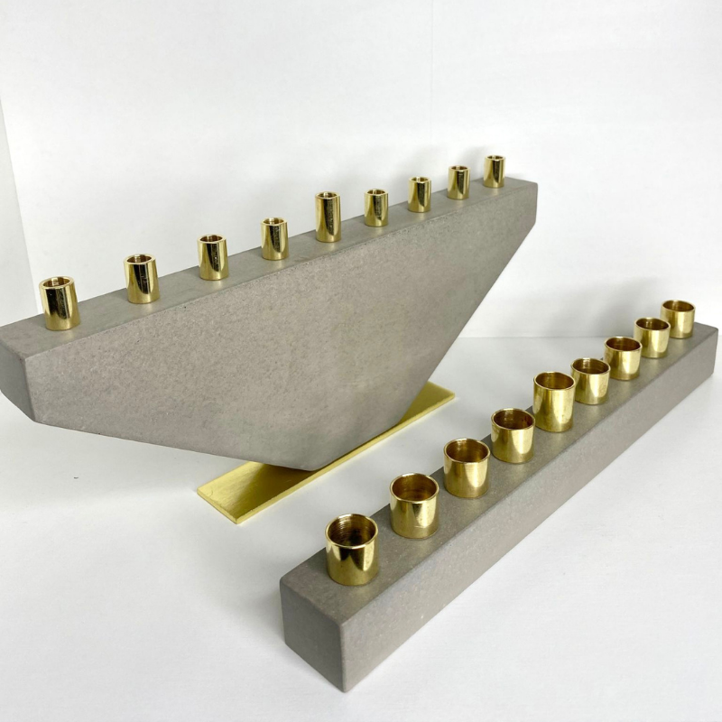 Modern Concrete Design for Hanukkah - Fancy Lady Series