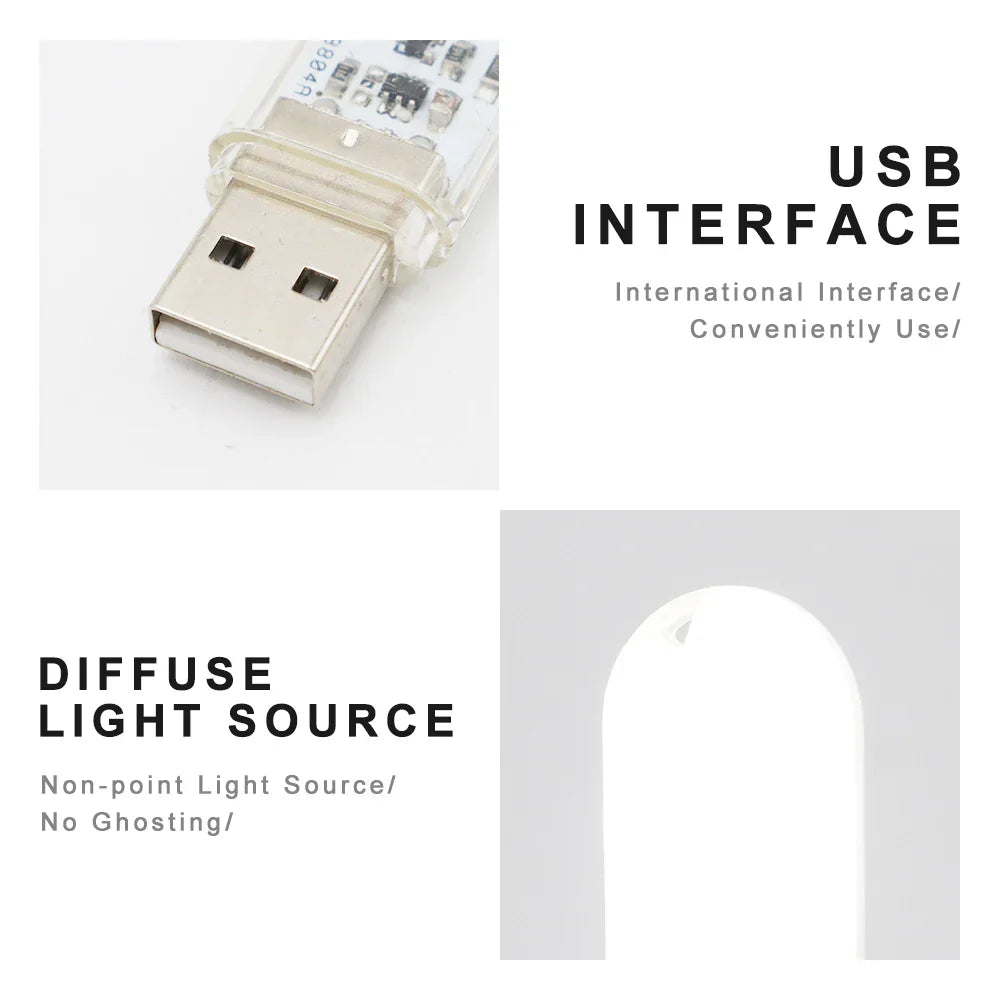 Portable USB LED Book Light | Touch Switch Reading Lamp