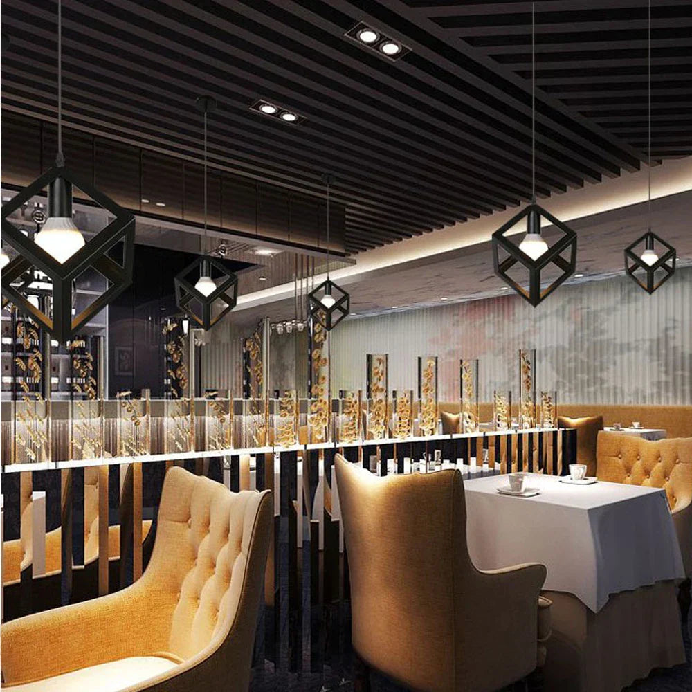 DecorBites™ Geometric LED 3-Light Pendant for Indoor Lighting & Decor