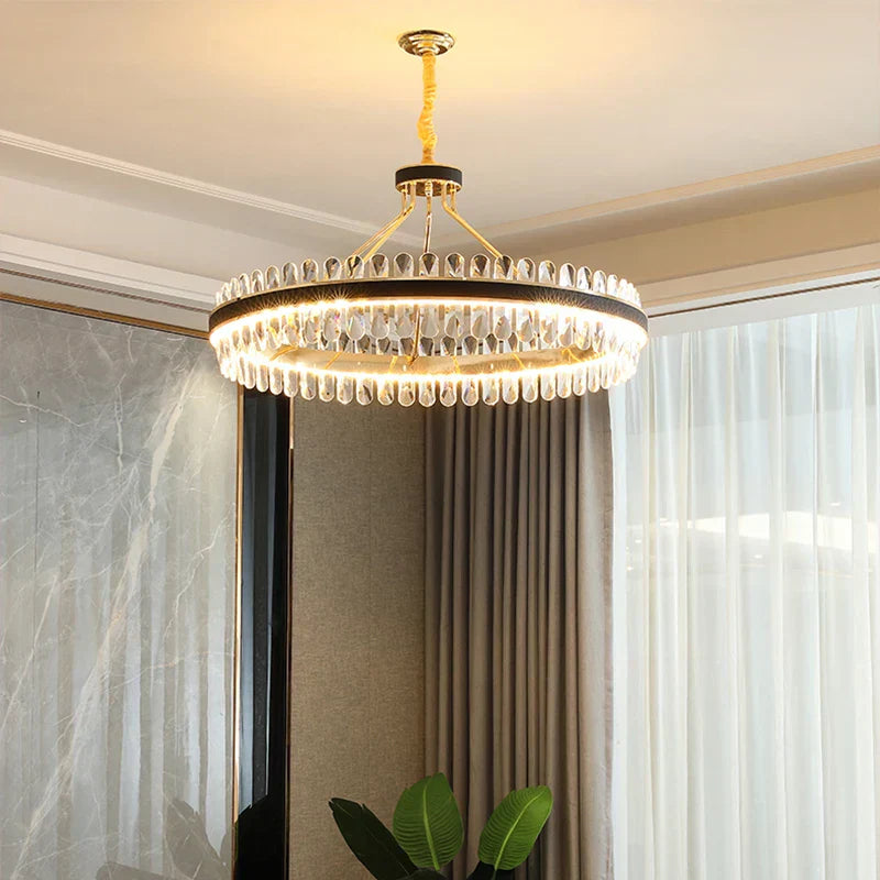 DecorBites™ Crystal Oval Chandelier Lighting for Dinning Room