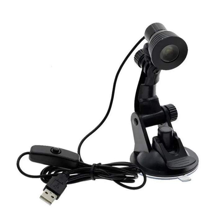 DecorBites™ LED Book Light Black Silver Clip-On Desk Lamp Flexible Reading Lamp