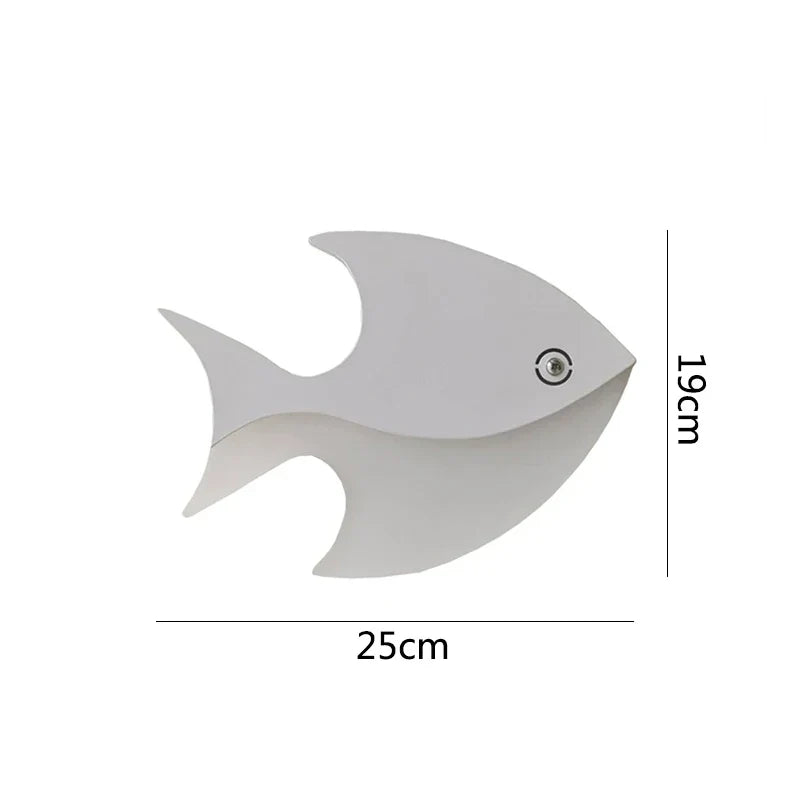 DecorBites™ LED Fish Shape Wall Lamp Modern Creative Acrylic Decor for Indoor Spaces