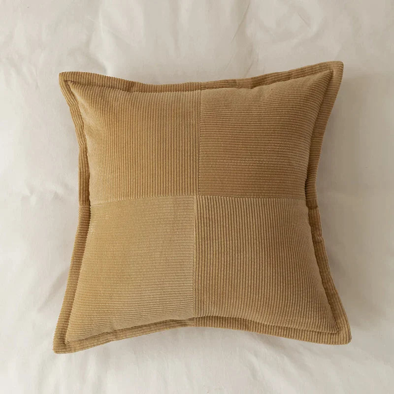 DecorBites™ Corduroy Pillow Cover 45x45cm Modern Soft Solid Cushion for Home Sofa Bed