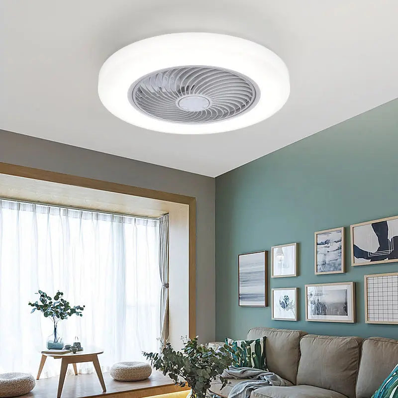 DecorBites™ 52cm Smart Ceiling Fan with Remote Control and Invisible Retractable Blades