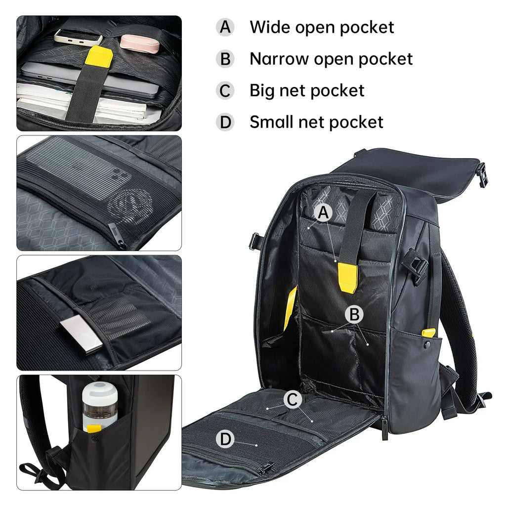 DecorBites™ 15" Waterproof RGB LED Screen School Backpack with Laptop Compartment