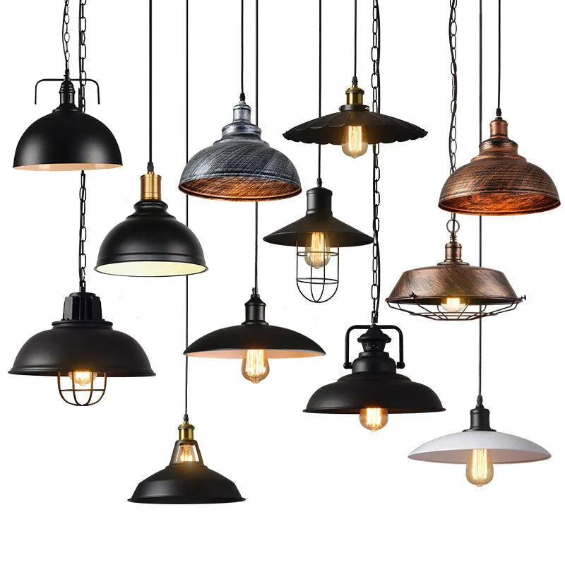 DecorBites™ Iron Dome Industrial Pendant Light for Cafe Bar Home Decor