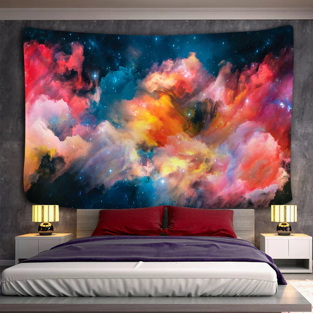 DecorBites™ Galaxy Psychedelic Space Tapestry Hanging for High-Quality Boho Decor