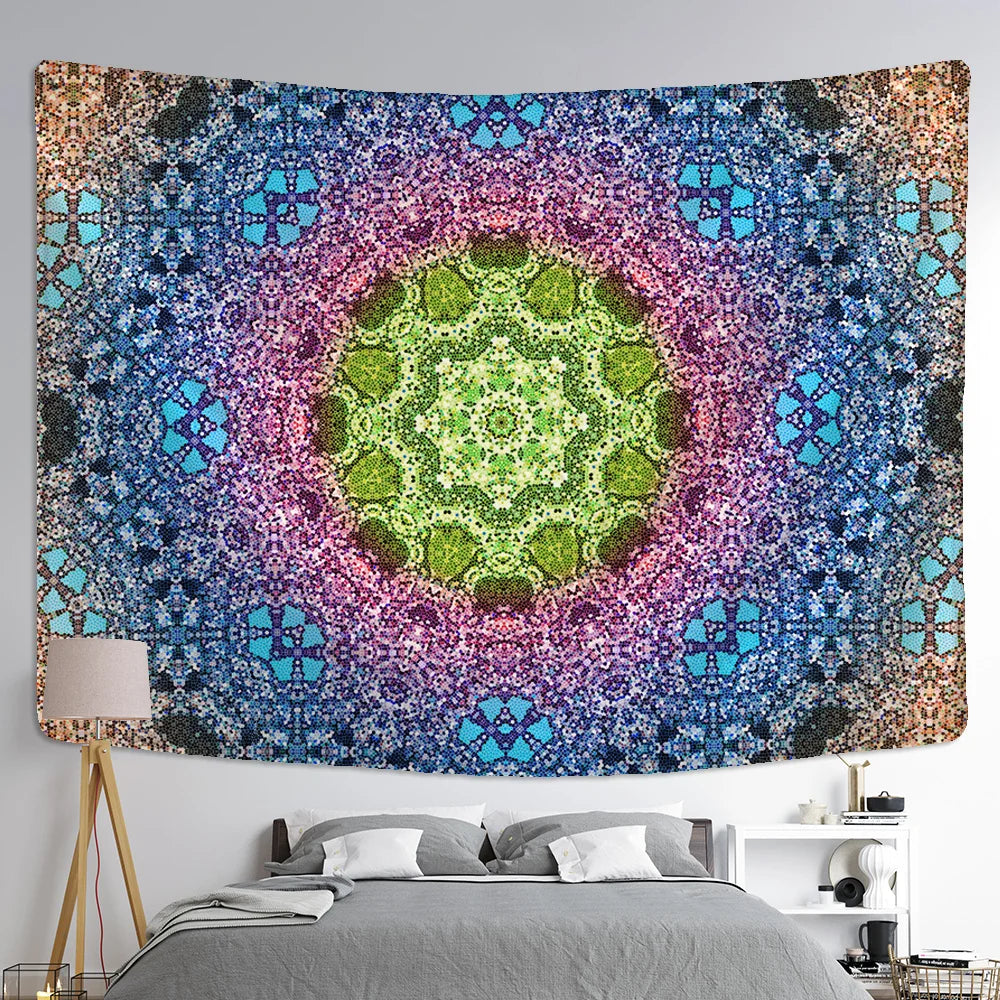 DecorBites™ Indian Mandala Tapestry Boho Wall Hanging Sleeping Pad Beach Throw Rug
