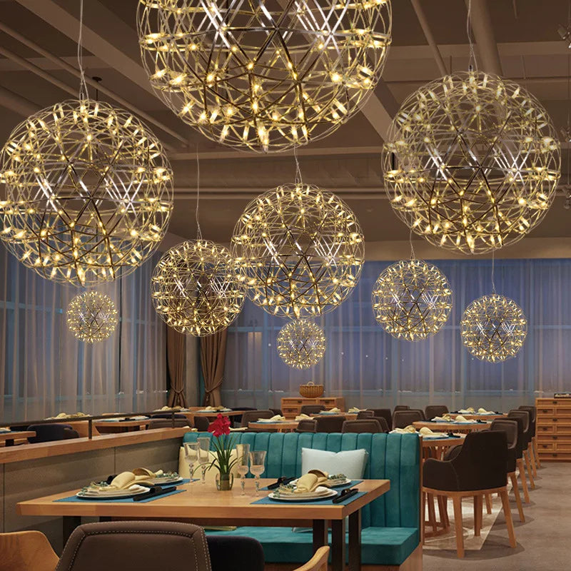 DecorBites™ Golden Led Pendant Light for Kitchen Living Room Decor