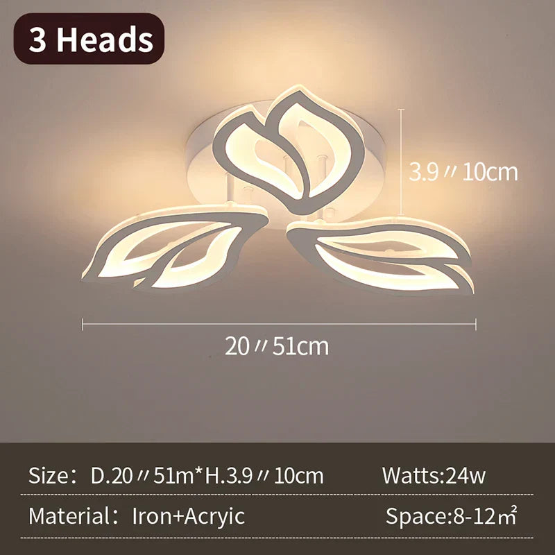 DecorBites™ Geometric Acrylic LED Ceiling Chandelier for Modern Nordic Decor
