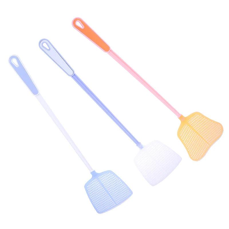 Durable Fly Swatter | Long Handle Plastic Mosquito Killer for Home