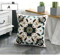 DecorBites™ Ethnic Style Canvas Embroidery Pillow Cover 45x45cm