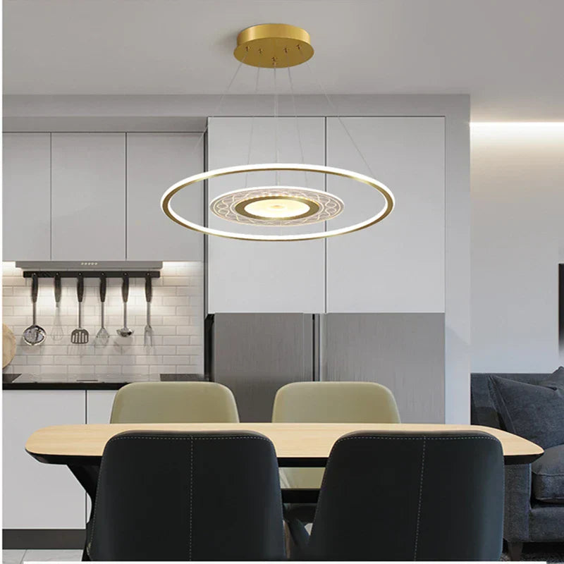 DecorBites™ Acrylic Remote Control Chandelier: Modern Nordic Lighting for Home Decor