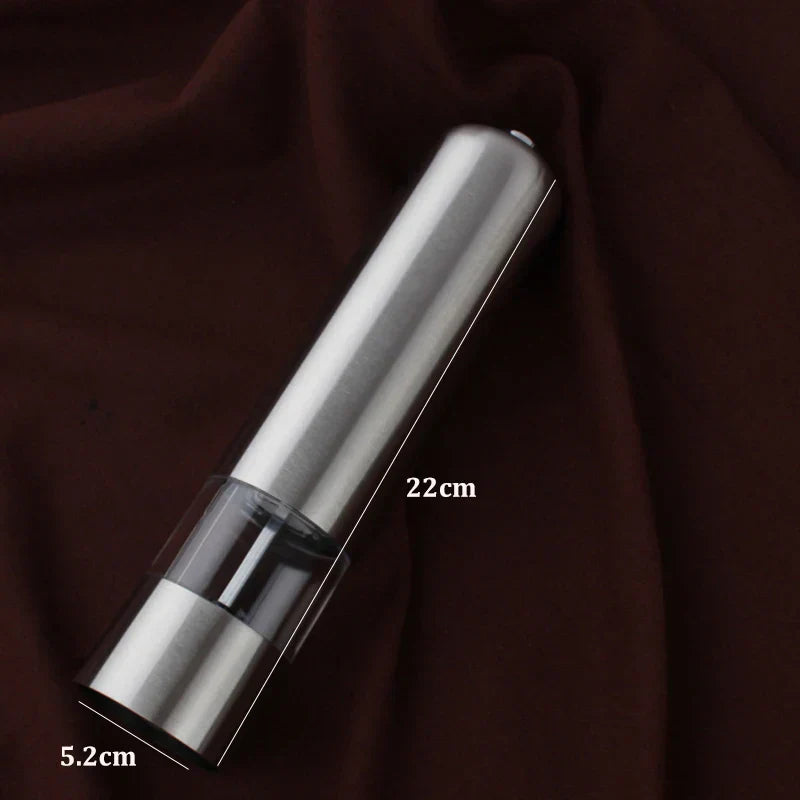 DecorBites™ Electric Salt Pepper Grinder Stainless Steel Spice Mill Kitchen Tool