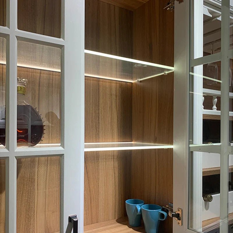 DecorBites™ LED Cabinet Bar Lamp for 8mm Glass Panel Bookshelf Strip Light