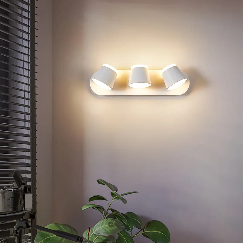 DecorBites™ Adjustable LED Wall Lamp Bedside Sconce Modern Hotel Wall Lights