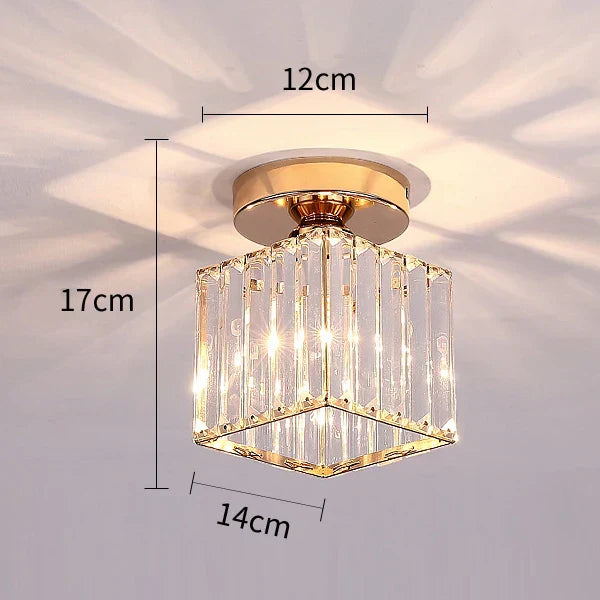 DecorBites™ Crystal Aisle Corridor Ceiling Light - Modern Luxury Indoor Hang Lamp