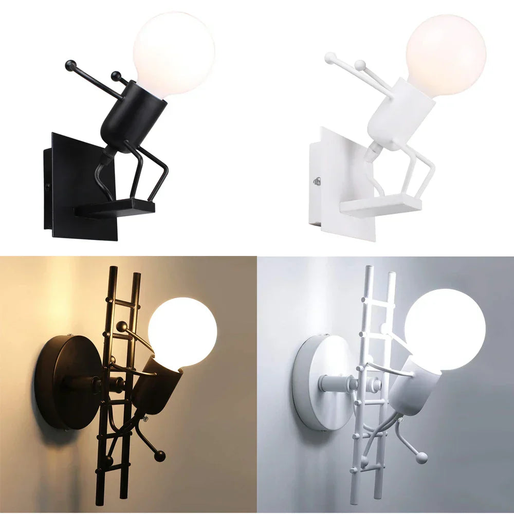 DecorBites™ Creative LED Wall Light Indoor Wall Sconce Modern Art Decor Iron E27